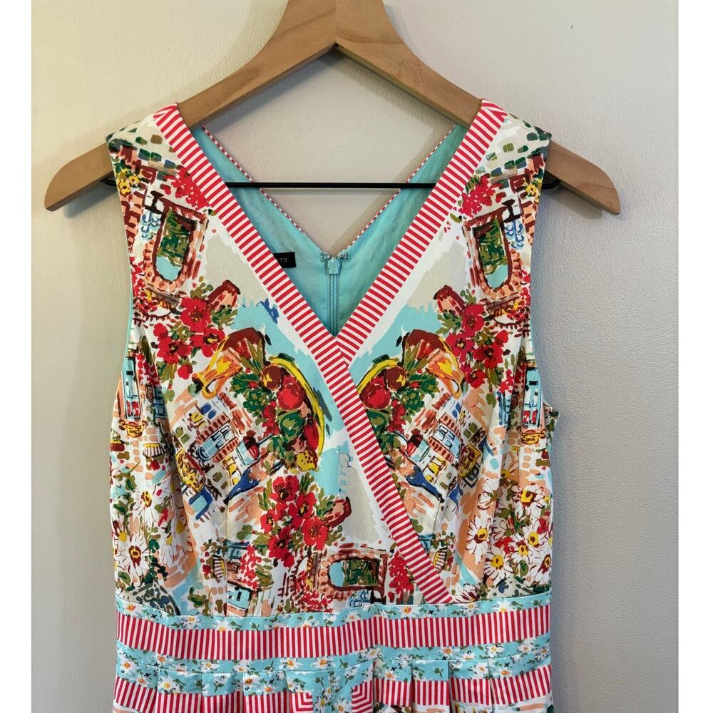 Talbot's Italian Bistro Sleeveless V-neck Fit and Flare Dress Size 6 - Picture 3 of 6